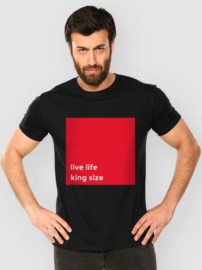 Buy King Life Half Sleeve T-shirt for Men Online in India -Beyoung