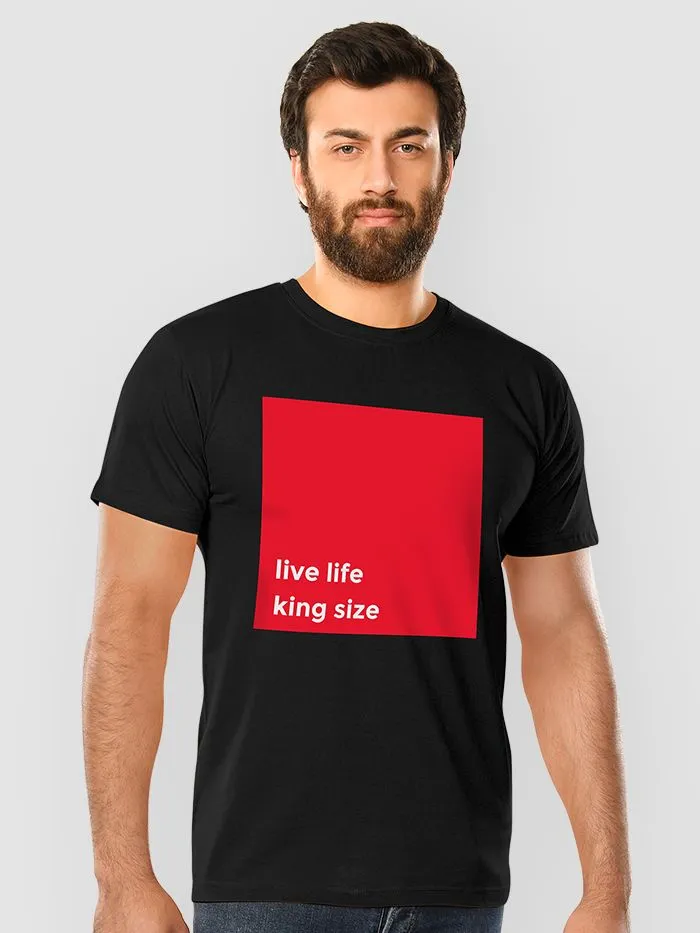 Buy King Life Half Sleeve T-shirt for Men Online in India -Beyoung