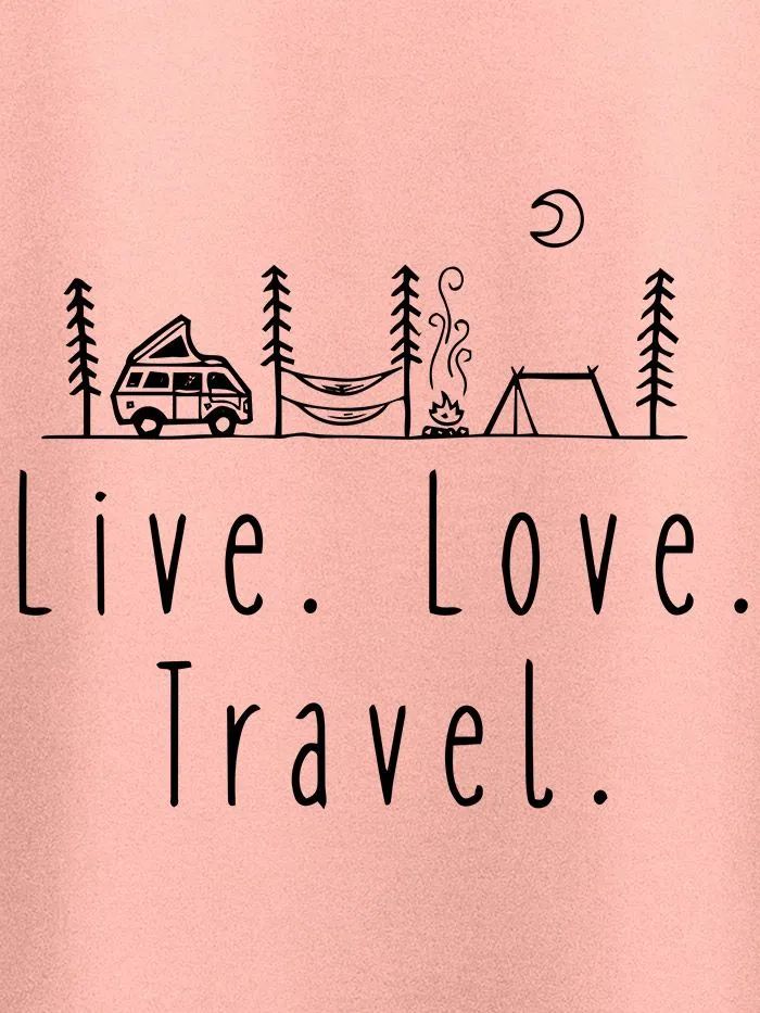 Buy Live Love Travel T-shirt for Men Online in India -Beyoung