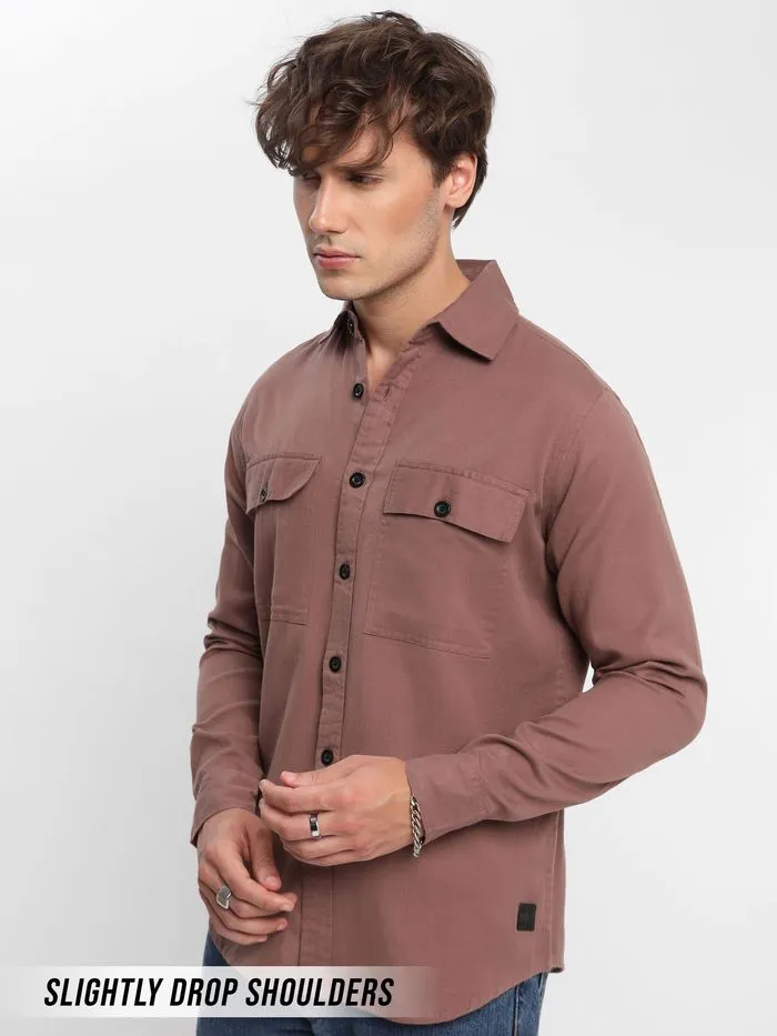 Buy Mauve Urban Shirt for Men Online in India -Beyoung