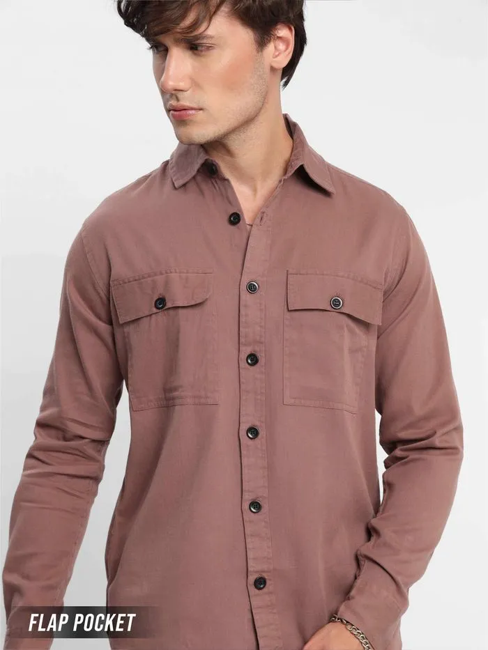 Buy Mauve Urban Shirt for Men Online in India -Beyoung