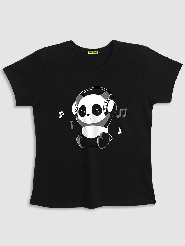 Buy Music Panda T-shirts for Girls Online in India -Beyoung