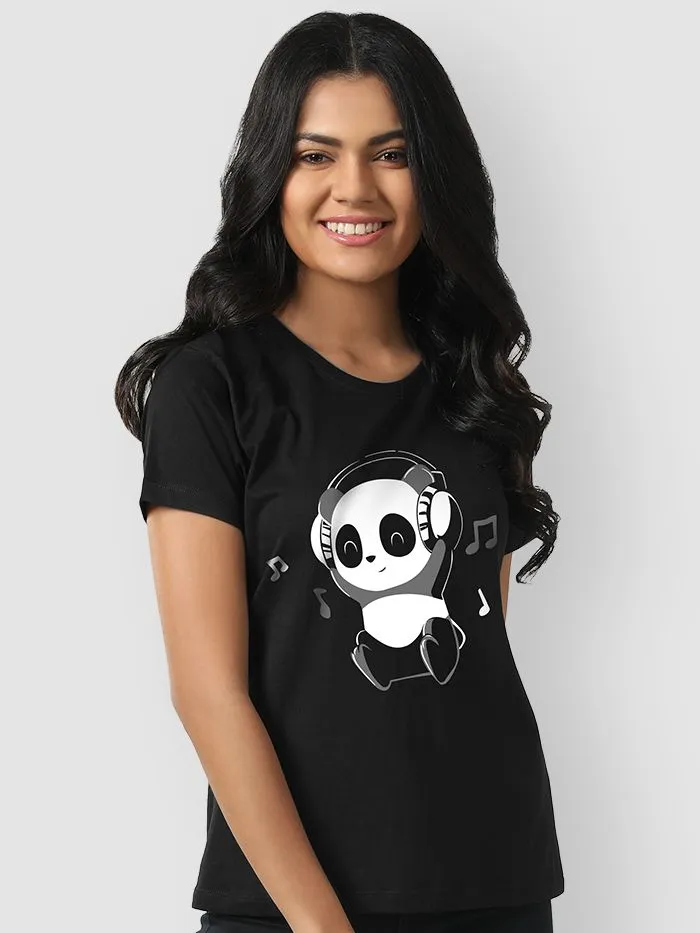 Buy Music Panda T-shirts for Girls Online in India -Beyoung