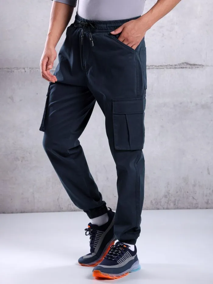 Buy Navy Blue Cargo Jogger Pants for Men for Men Online in India -Beyoung