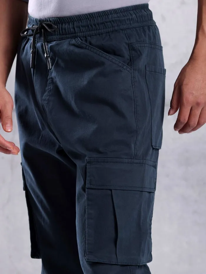 Buy Navy Blue Cargo Jogger Pants for Men for Men Online in India -Beyoung