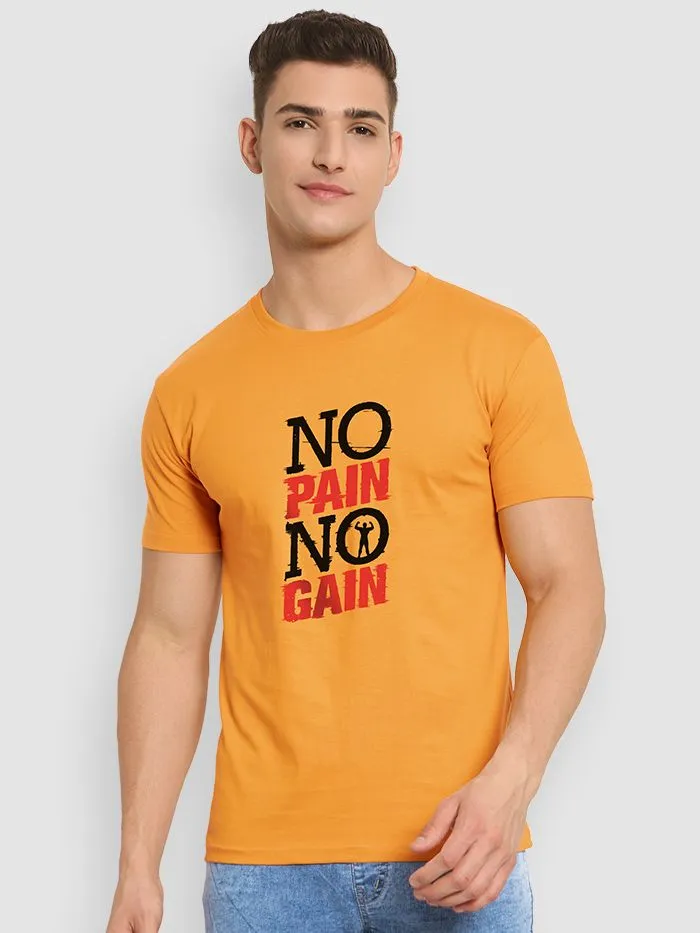 Buy No Pain No Gain T-shirt for Men Online in India -Beyoung