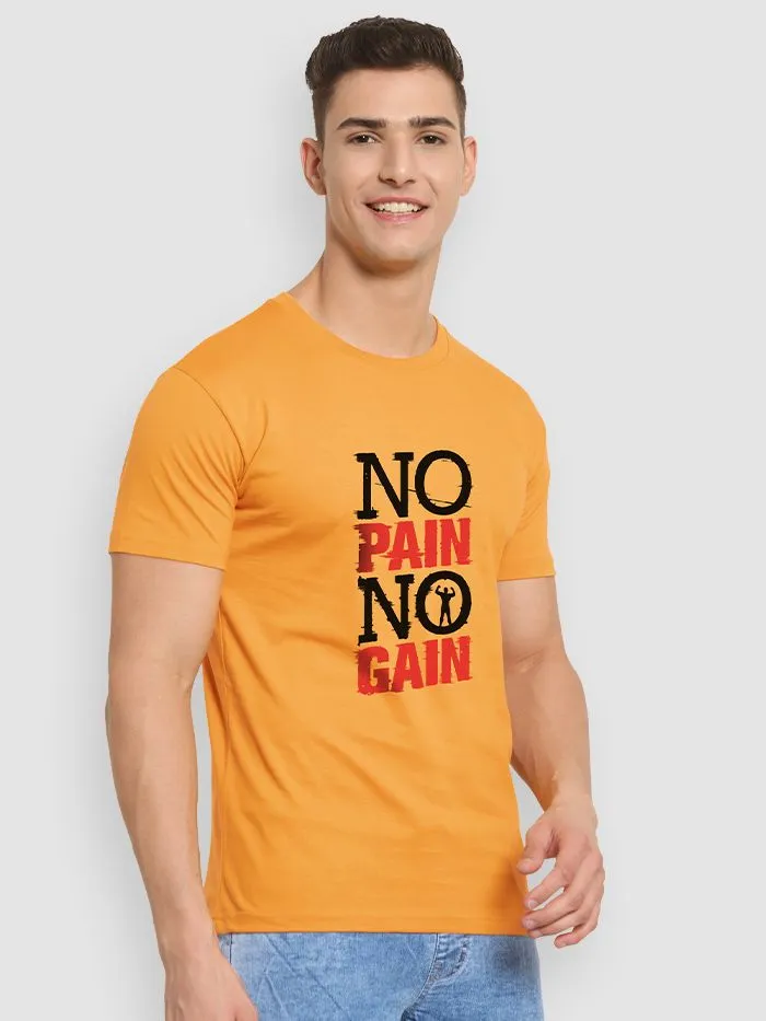 Buy No Pain No Gain T-shirt for Men Online in India -Beyoung