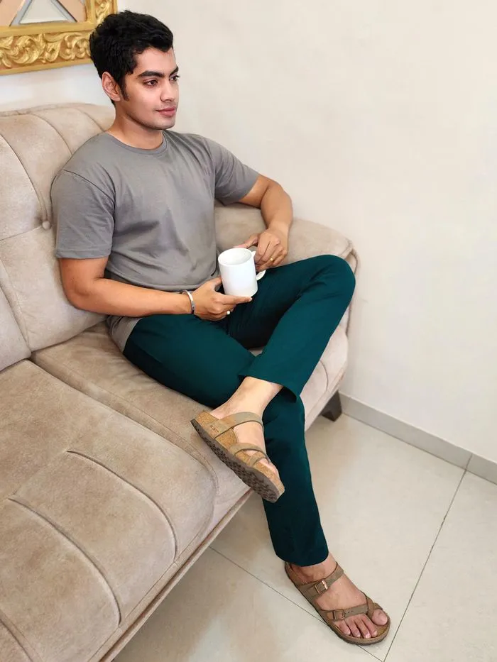 Buy Ocean Green Pyjama for Men Online in India -Beyoung