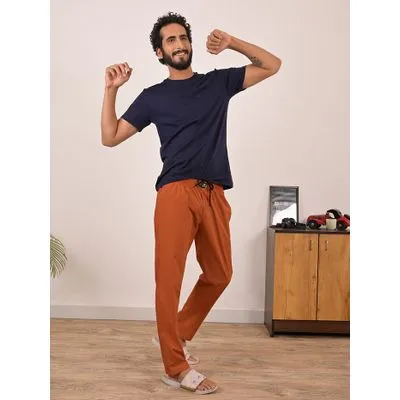 Buy Orange Pyjama for Men Online in India -Beyoung