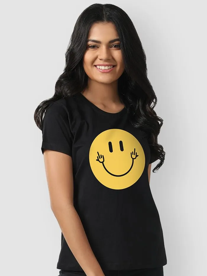 Buy Smiley T-shirts for Girls Online in India -Beyoung