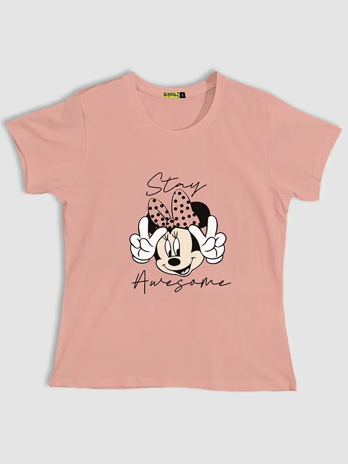 Buy Stay Awesome T shirt for Women Online in India -Beyoung