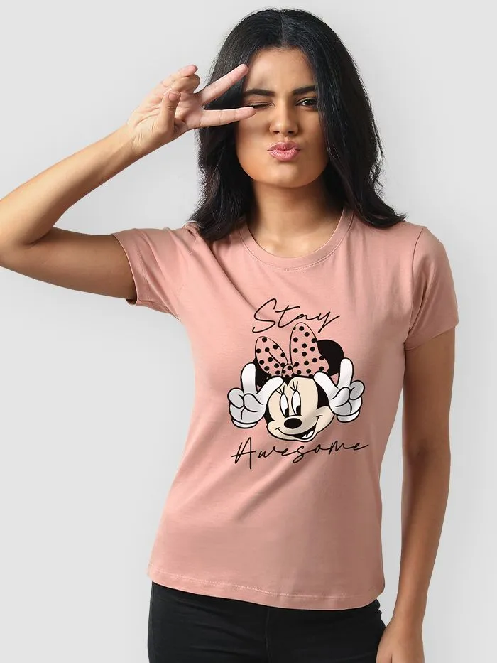 Buy Stay Awesome T shirt for Women Online in India -Beyoung