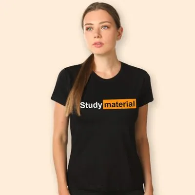 Buy Study Material T-shirts for Girls Online in India -Beyoung