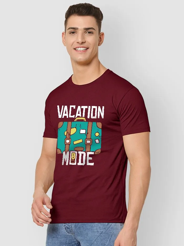 Buy Vacation Mode T-shirt for Men Online in India -Beyoung