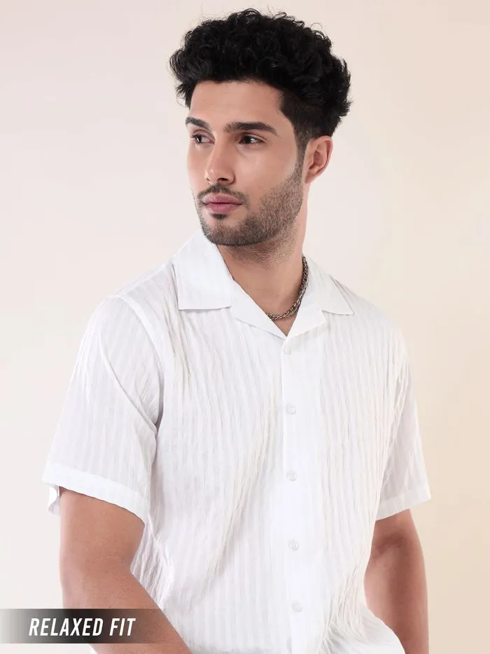 Buy White Striped Casual Shirt for Men for Men Online in India -Beyoung