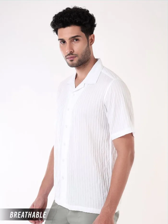 Buy White Striped Casual Shirt for Men for Men Online in India -Beyoung