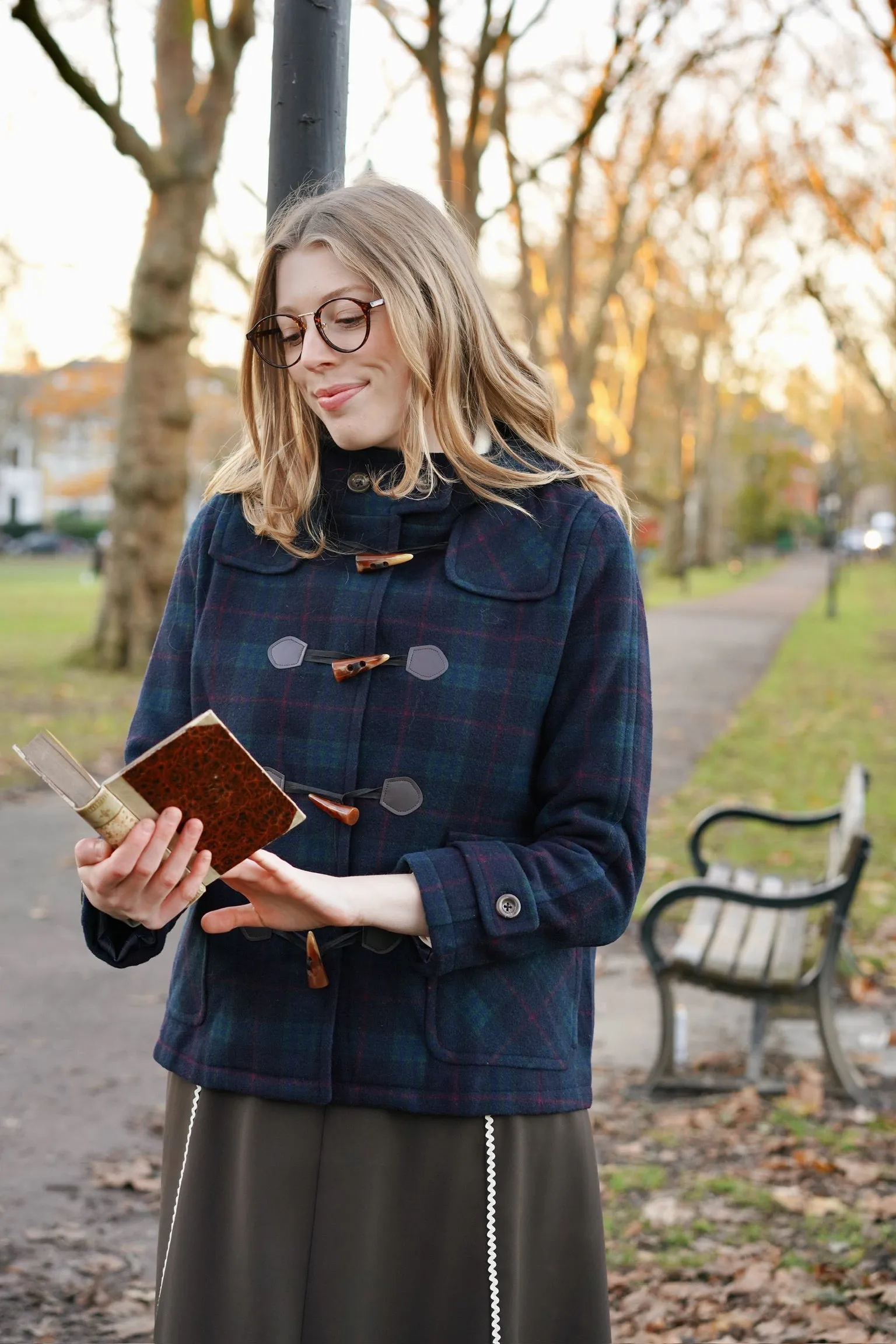 Caledonian Wool Duffle Coat (Tartan)