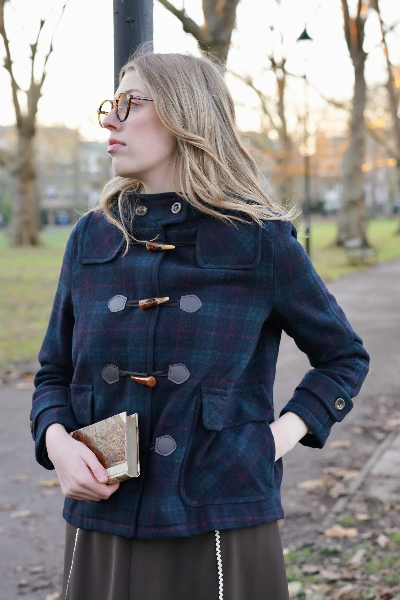 Caledonian Wool Duffle Coat (Tartan)