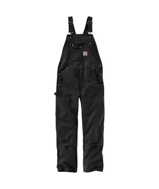 Carhartt Black Relaxed Fit Duck Bib Overall