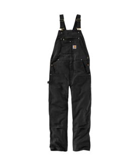 Carhartt Black Relaxed Fit Duck Bib Overall