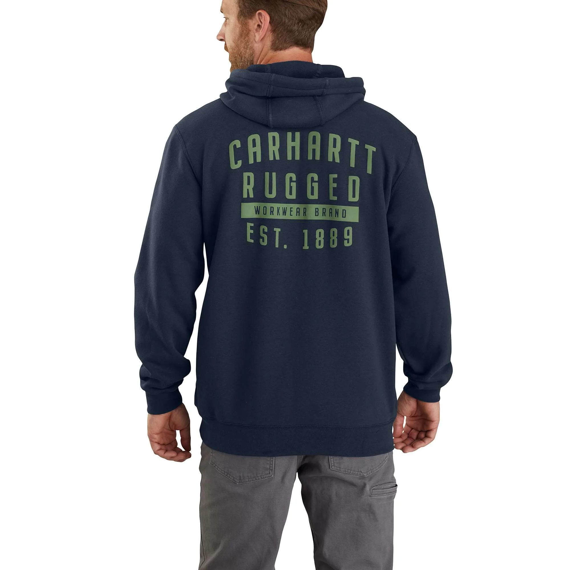 Carhartt Original Fit Midweight Hooded Rugged Workwear Graphic Sweatshirt