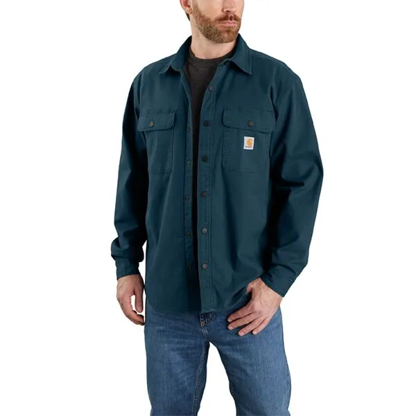 Carhartt Rugged Flex® Relaxed Fit Canvas Fleece-Lined Shirt Jacket