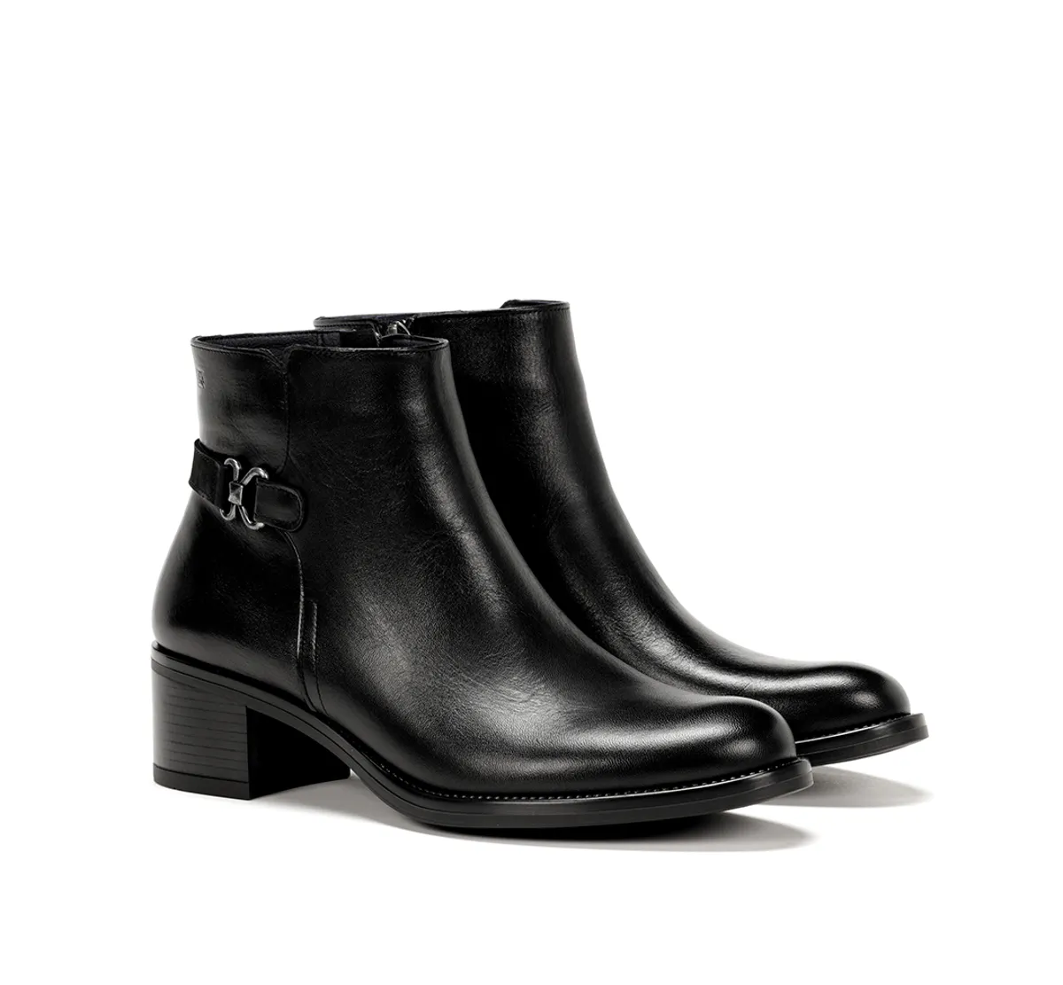 CHIARA D8966 Black Ankle Boot