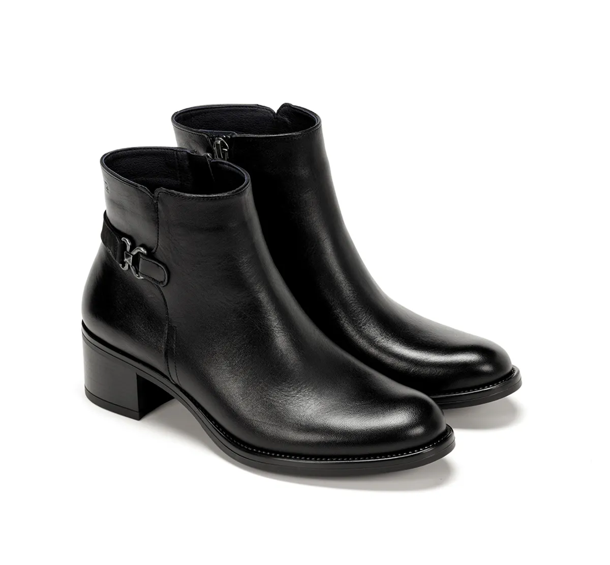 CHIARA D8966 Black Ankle Boot