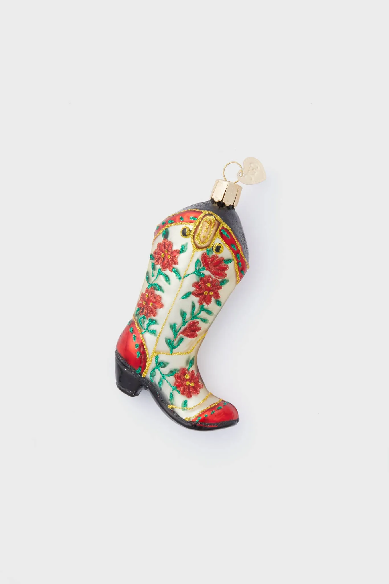 Christmas Cowgirl Boot Ornament