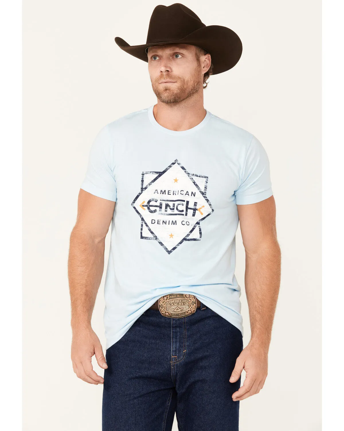 Cinch Men's Boot Barn Exclusive American Denim Co Diamond Short Sleeve Graphic T-Shirt