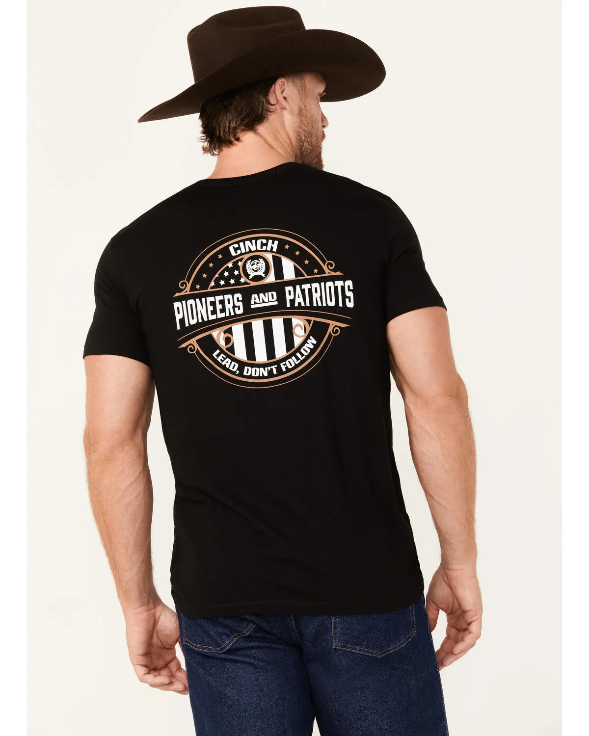 Cinch Men's Boot Barn Exclusive Pioneers and Patriots Short Sleeve Graphic T-Shirt