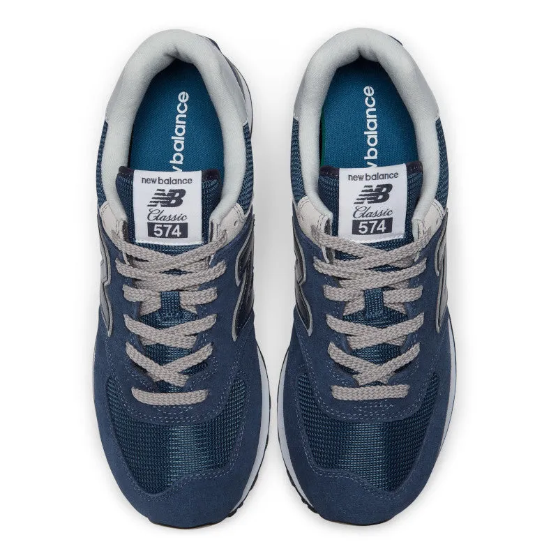  Classic 574 Navy with White Core Lifestyle Sneaker  