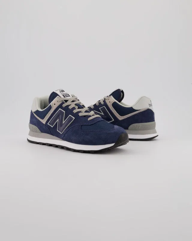  Classic 574 Navy with White Core Lifestyle Sneaker  