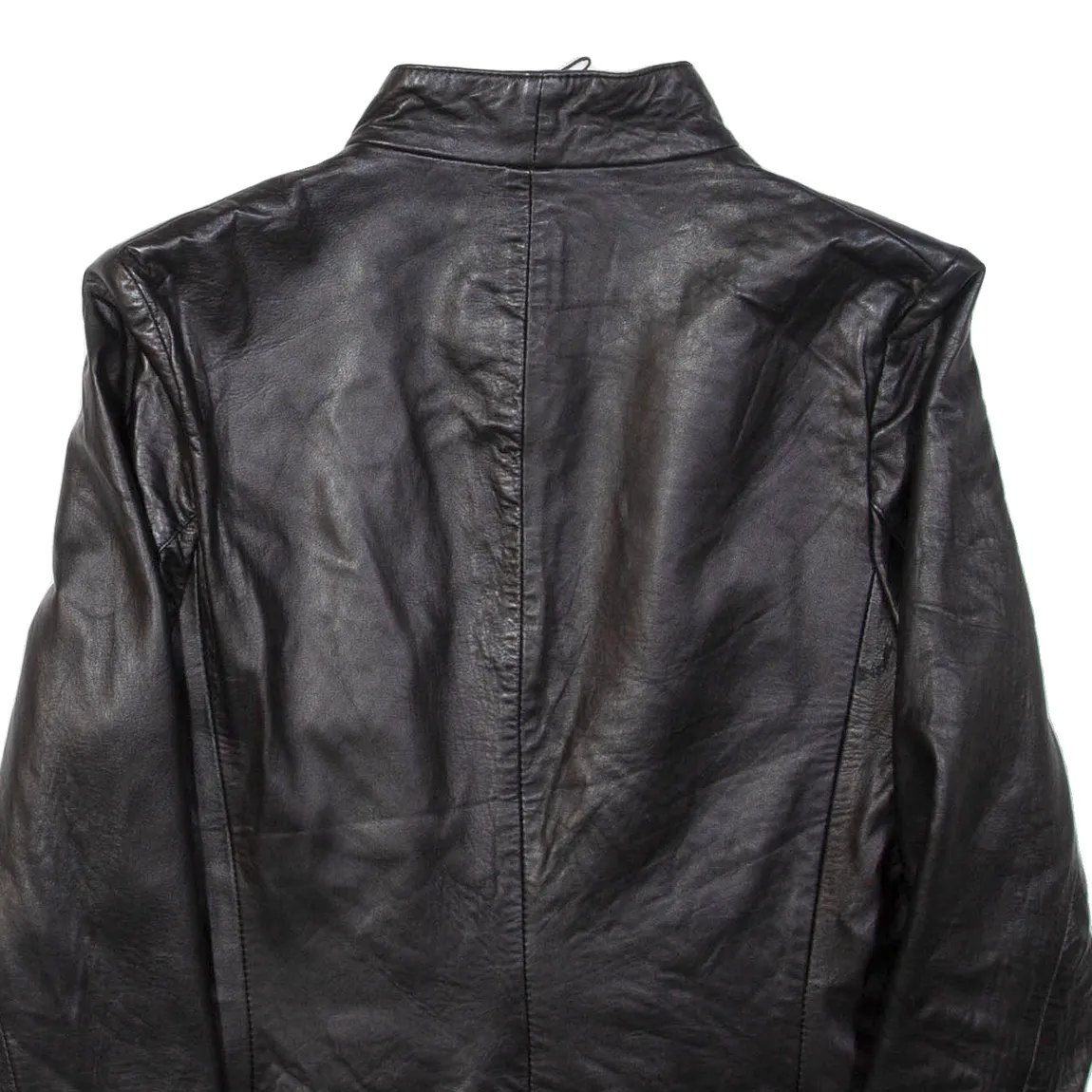 CONTROL Womens Jacket Black Leather Faux Leather S