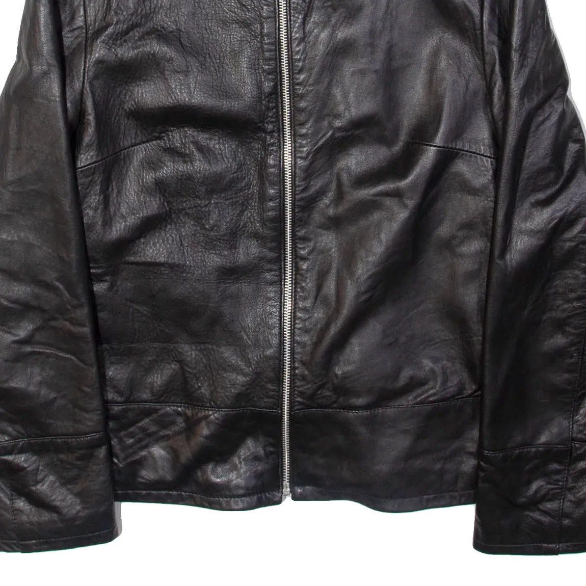 CONTROL Womens Jacket Black Leather Faux Leather S