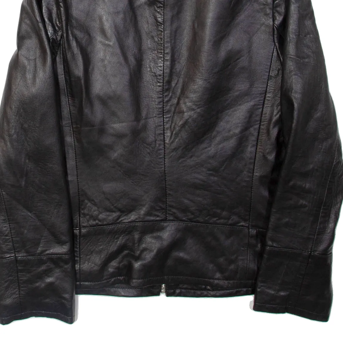 CONTROL Womens Jacket Black Leather Faux Leather S