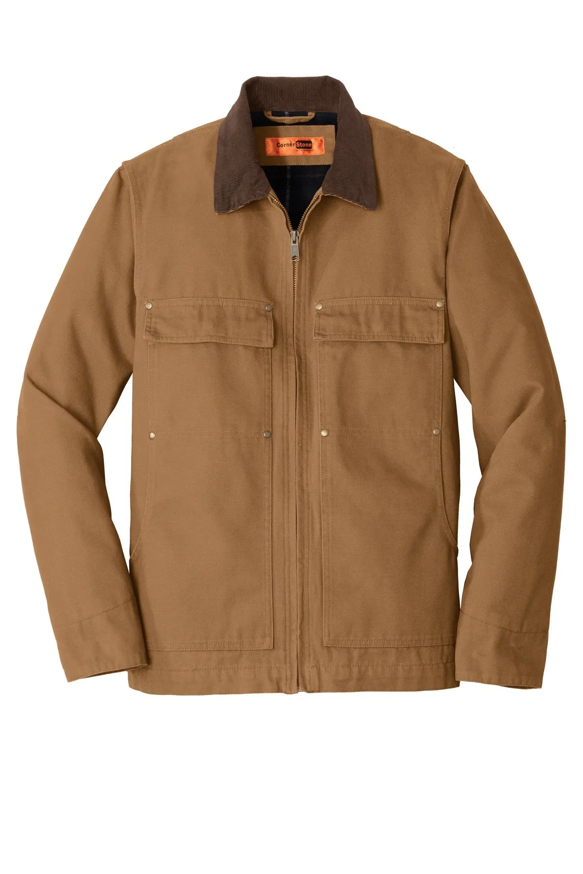 CornerStone Men's Washed Duck Cloth Chore Coat. CSJ50