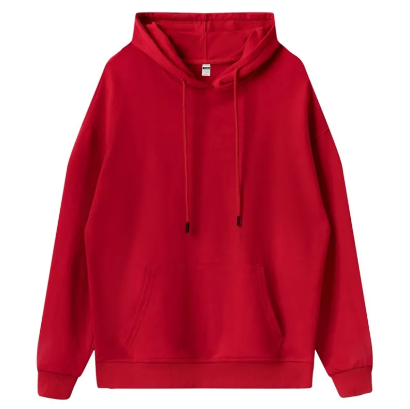 cotton unsex high quality solid color hoodies customized logo 9 colors