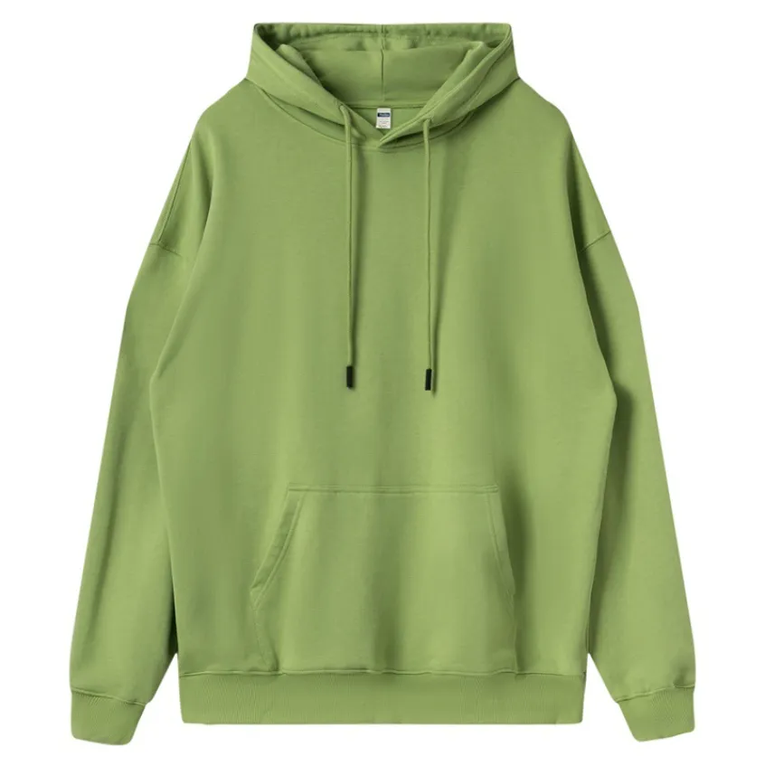 cotton unsex high quality solid color hoodies customized logo 9 colors