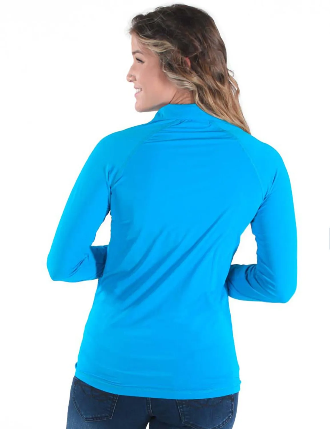 Cowgirl Tuff Womens Cooling UPF Aqua Nylon Softshell Jacket