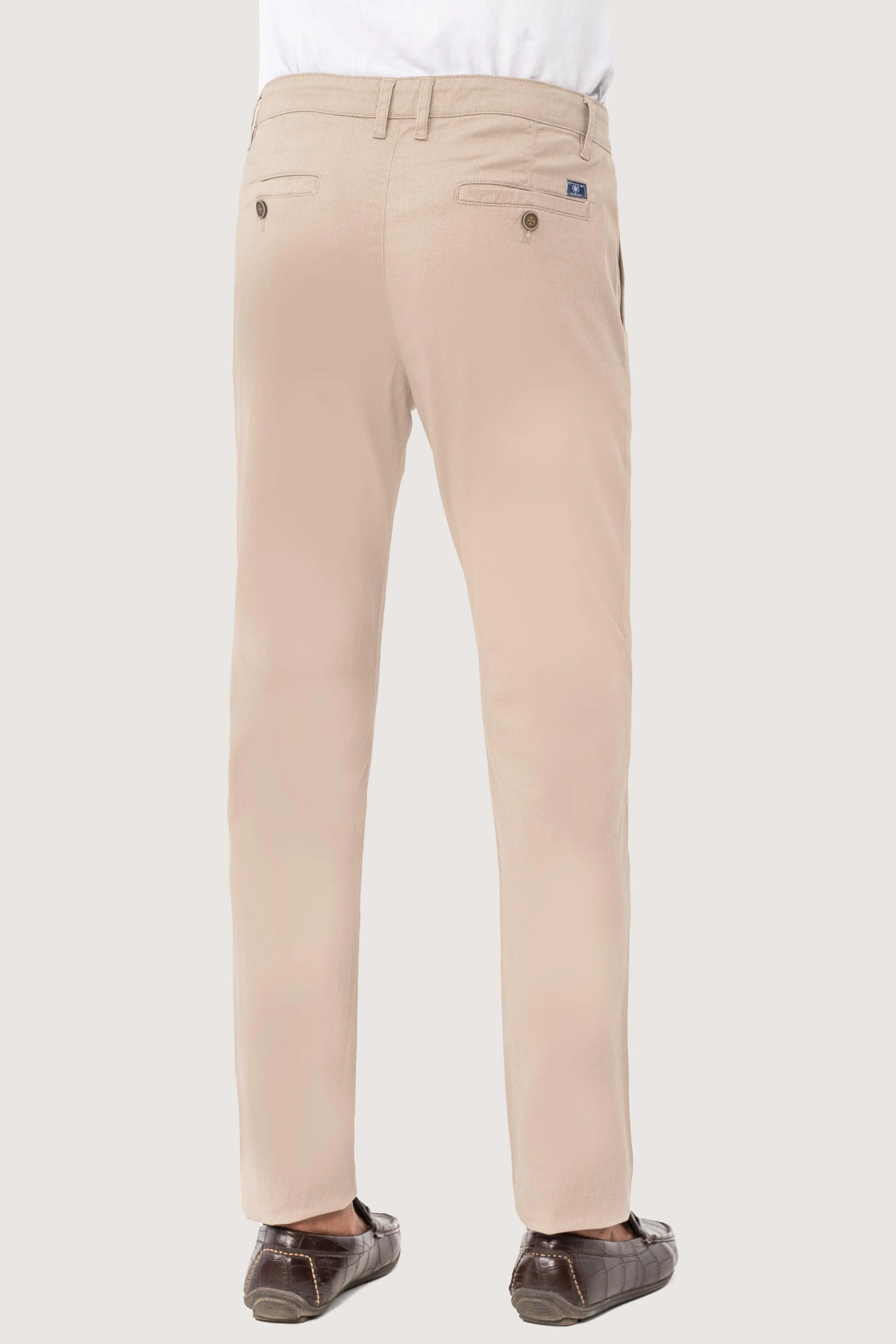 CROSS POCKET PRINTED PANT LIGHT KHAKI