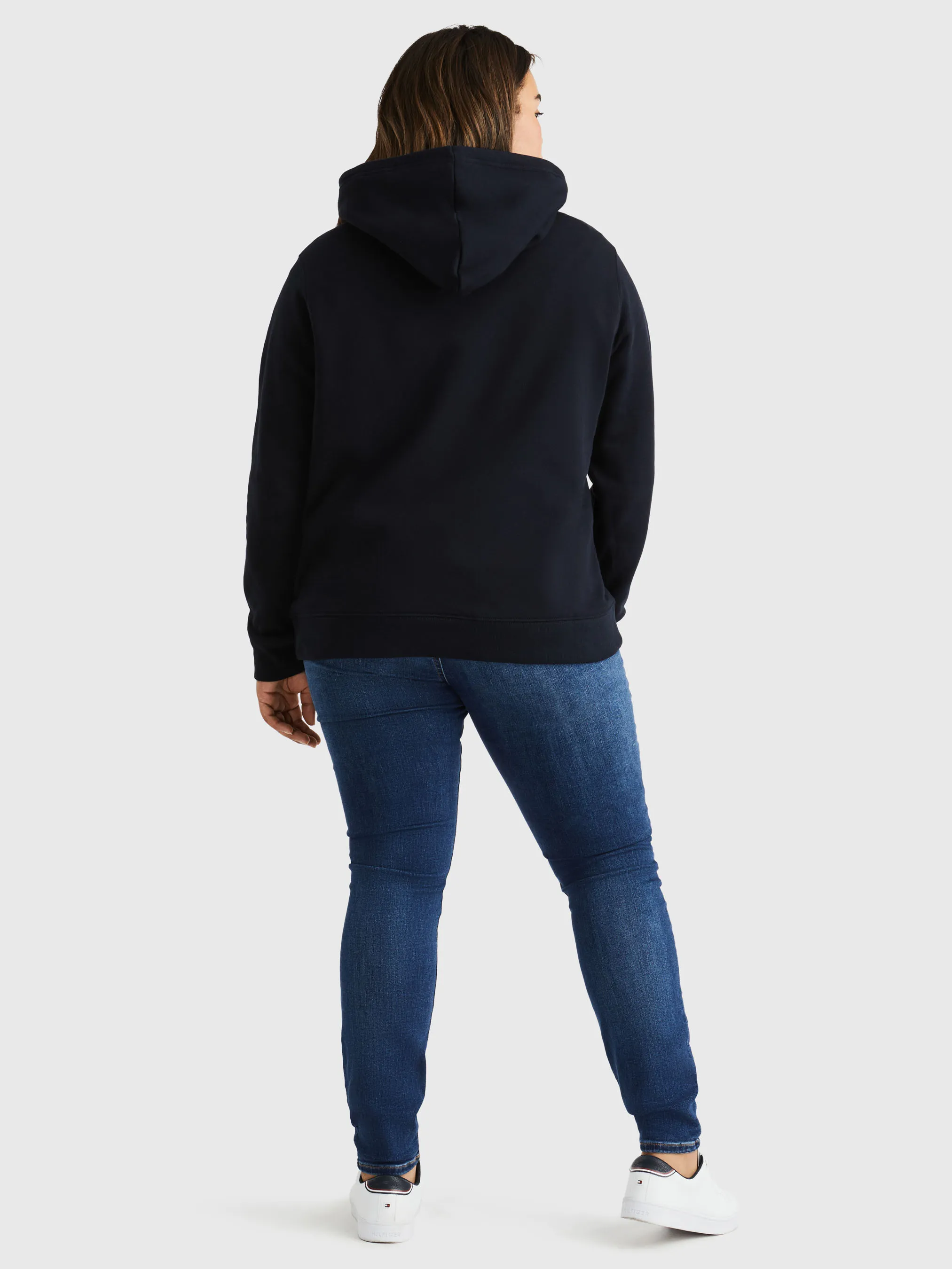 Curve Metallic Logo Organic Cotton Hoodie | Sweatshirts & Hoodies | Tommy Hilfiger