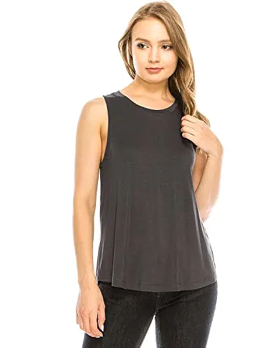 Dark Grey Tank Top Relaxed Fit