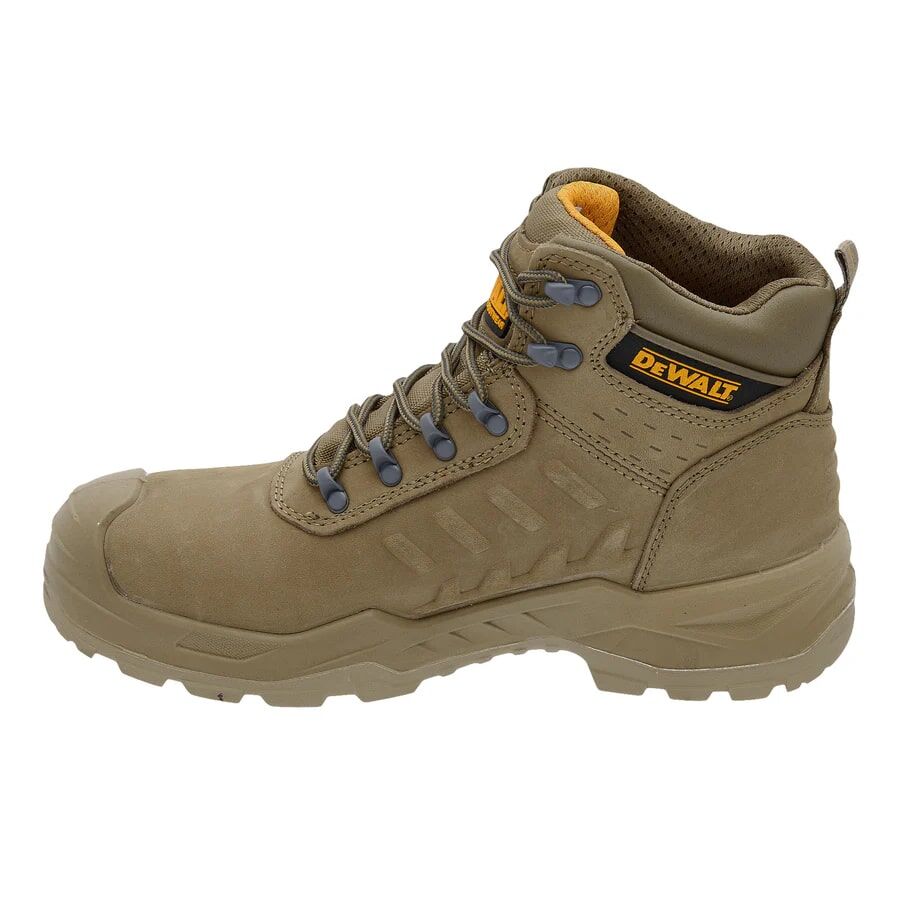 DEWALT Men's Bowman Waterproof Steel Toe Leather Safety Work Boot in Sand