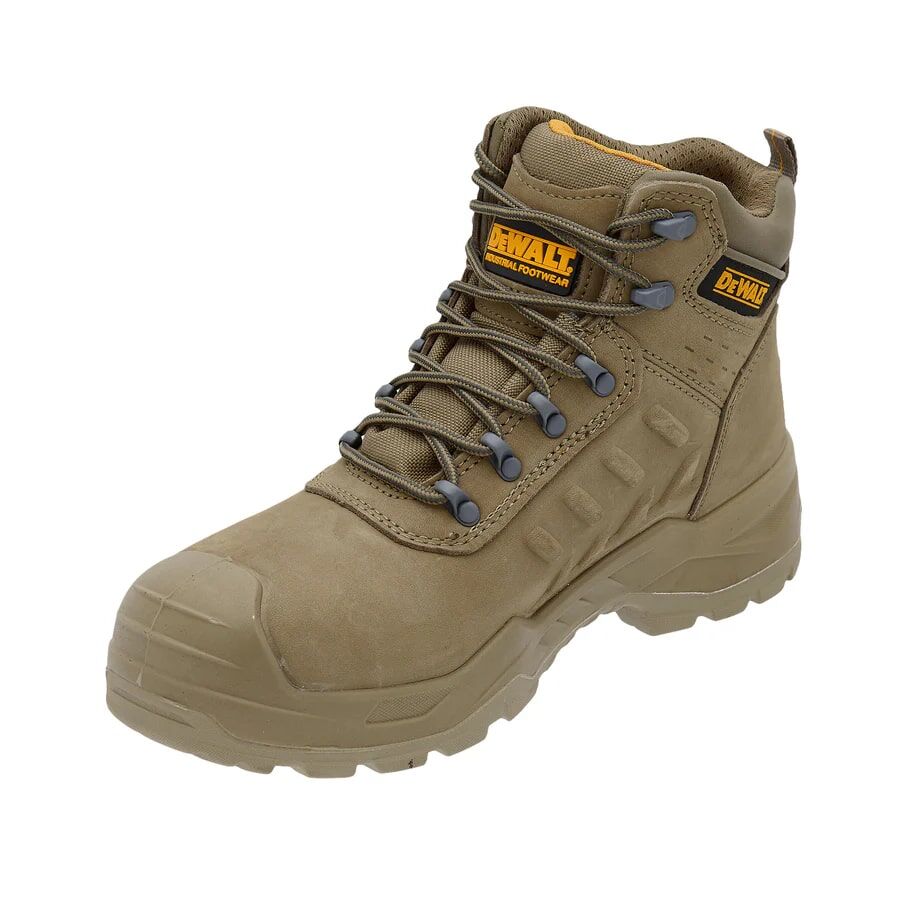 DEWALT Men's Bowman Waterproof Steel Toe Leather Safety Work Boot in Sand