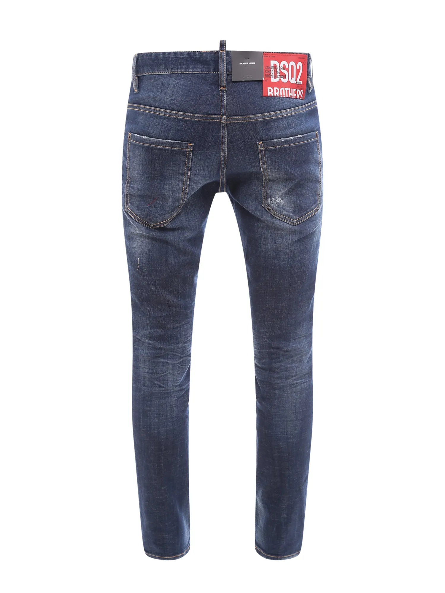 Dsquared2 Mid-Rise Distressed Skinny-Fit Jeans