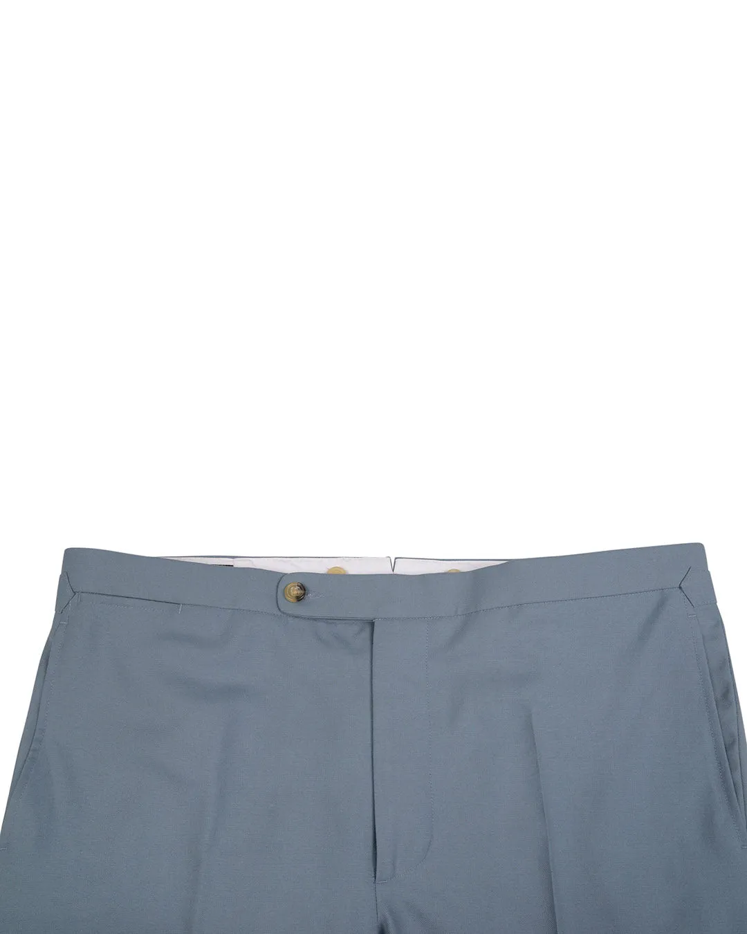 Dugdale Fine Worsted Pant - Light Blue Plain