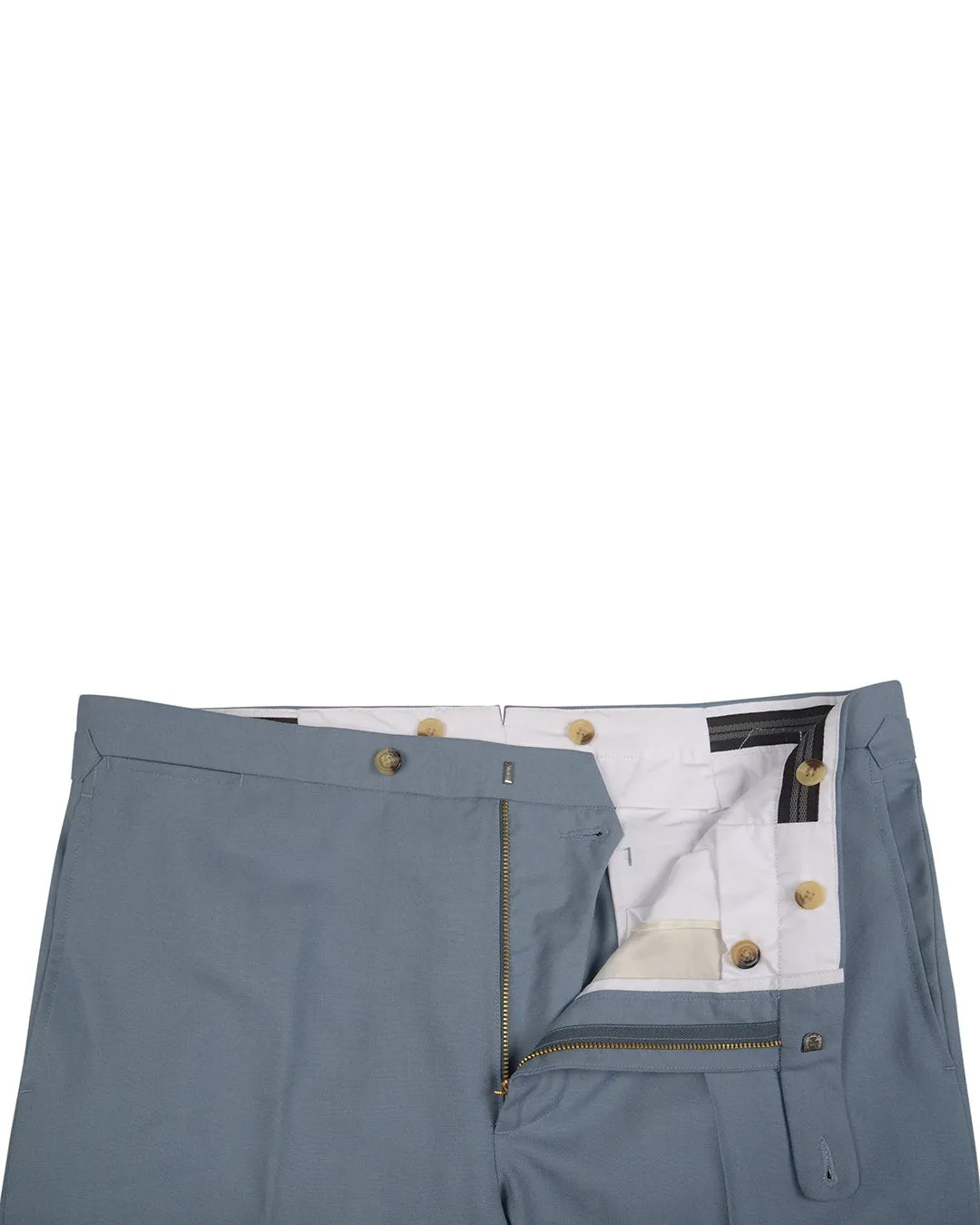 Dugdale Fine Worsted Pant - Light Blue Plain