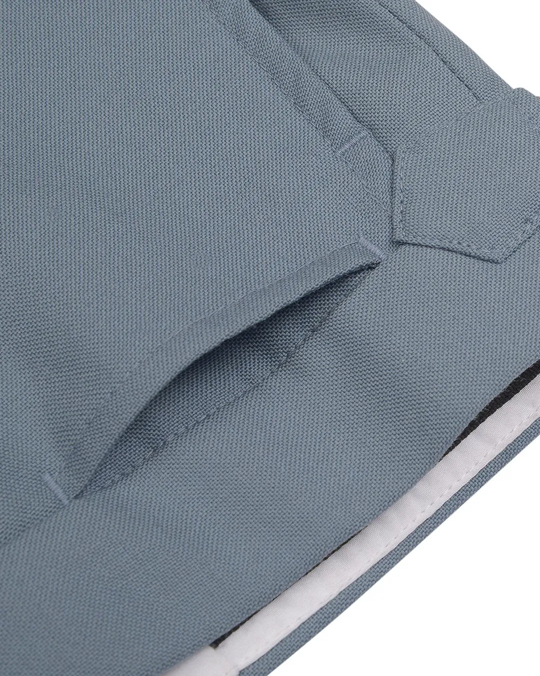 Dugdale Fine Worsted Pant - Light Blue Plain