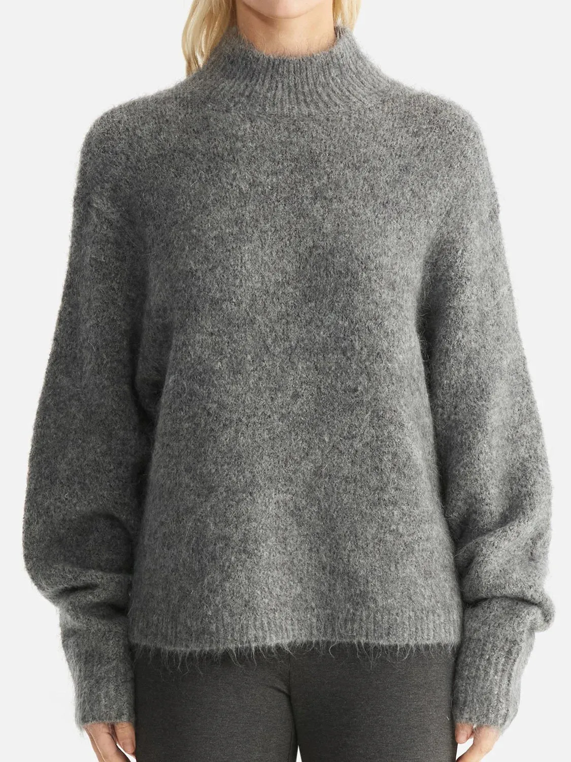 ENA PELLY - Nicola Mohair Knit - Charcoal